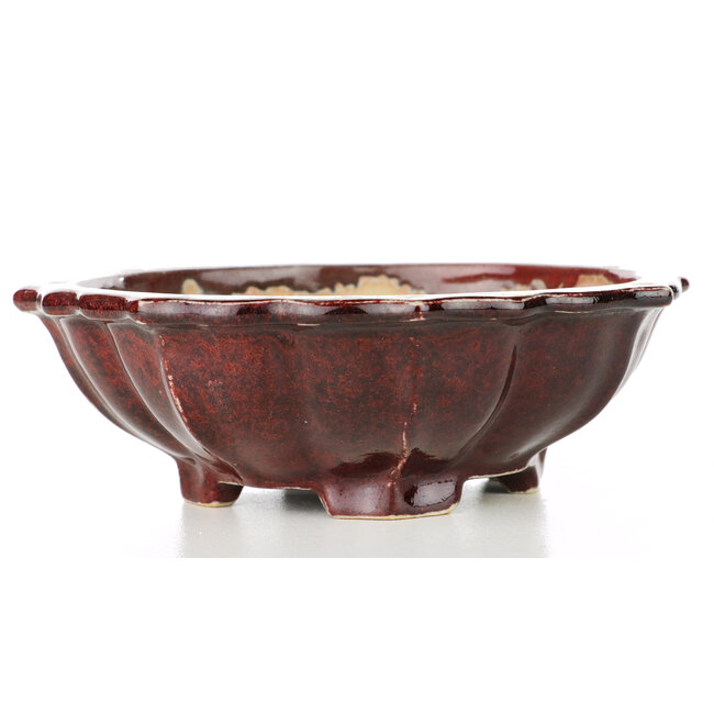 Round pot in lotus shape