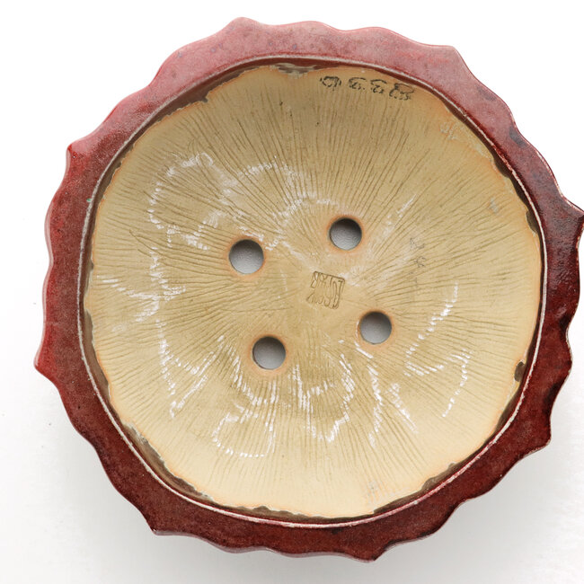 Maceta redonda en forma de loto