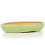 Pot à bonsaï vert ovale par Hattori - 127 x 92 x 22 mm