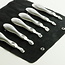 Gouge set of 6 carving tools for jin and shari | dead wood carving gouges | 11 mm wide | Matsu Bonsai Tools