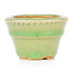 Vaso per bonsai rotondo verde di Hattori - 65 x 65 x 43 mm