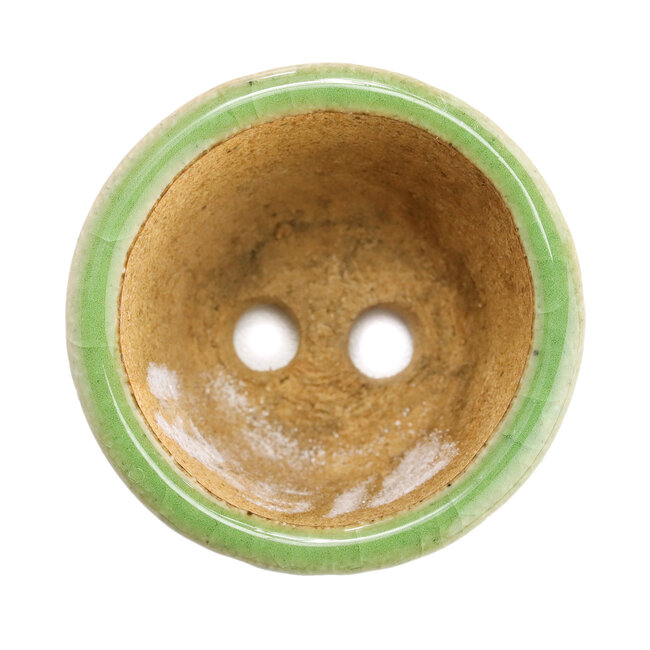 Maceta de bonsái verde redonda de Hattori - 65 x 65 x 43 mm