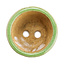 Pot à bonsaï rond vert par Hattori - 65 x 65 x 43 mm