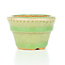 Vaso per bonsai rotondo verde di Hattori - 65 x 65 x 43 mm