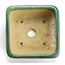 Pot à bonsaï carré vert par Hattori - 92 x 94 x 51 mm