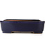 Rectangular blue bonsai pot by Reiho - 355 x 262 x 95 mm