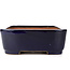 Rectangular blue bonsai pot by Reiho - 355 x 262 x 95 mm