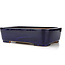 Rectangular blue bonsai pot by Reiho - 355 x 262 x 95 mm