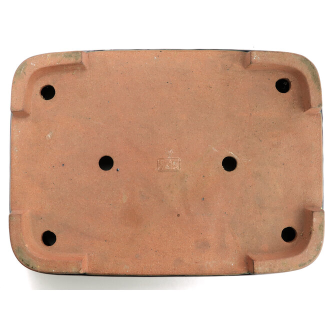 Maceta de bonsái rectangular azul de Reiho - 355 x 262 x 95 mm