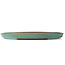 Oval green bonsai pot by Reiho - 542 x 345 x 40 mm