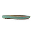 Oval green bonsai pot by Reiho - 542 x 345 x 40 mm