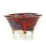 Vaso per bonsai rosso rotondo di Sharaku - 94 x 94 x 45 mm