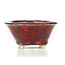 Pot à bonsaï rond rouge par Sharaku - 94 x 94 x 45 mm