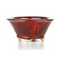 Vaso per bonsai rosso rotondo di Sharaku - 94 x 94 x 45 mm