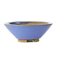 Runde blaue Bonsaischale von Bigei - 95 x 95 x 40 mm