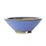 Runde blaue Bonsaischale von Bigei - 95 x 95 x 40 mm