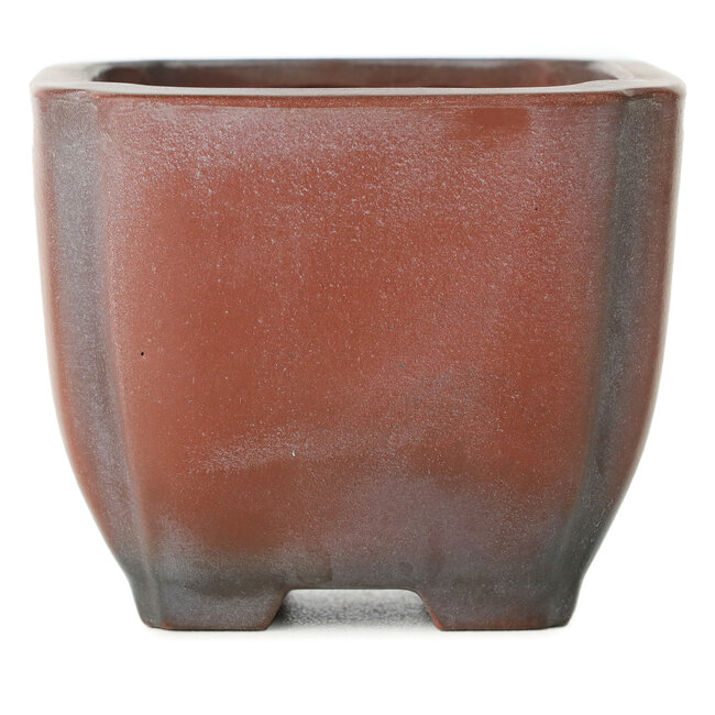 Maceta de bonsái cuadrada sin esmaltar de Bigei - 80 x 80 x 65 mm