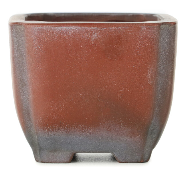 Maceta de bonsái cuadrada sin esmaltar de Bigei - 80 x 80 x 65 mm