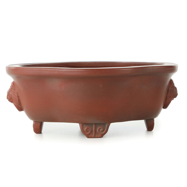 Pot à bonsaï Mokko non émaillé par Bigei - 135 x 115 x 55 mm