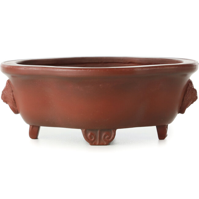 Pot à bonsaï Mokko non émaillé par Bigei - 135 x 115 x 55 mm