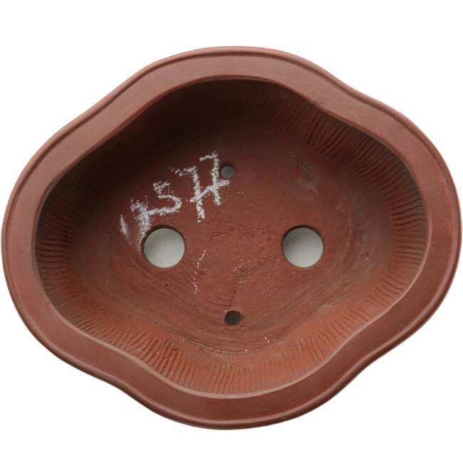 Vaso per bonsai Mokko non smaltato di Bigei - 135 x 115 x 55 mm