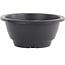 Vaso per bonsai rotondo in plastica nera - 160 x 160 x 75 mm