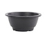 Vaso per bonsai rotondo in plastica nera - 160 x 160 x 75 mm