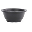 Vaso per bonsai rotondo in plastica nera - 160 x 160 x 75 mm