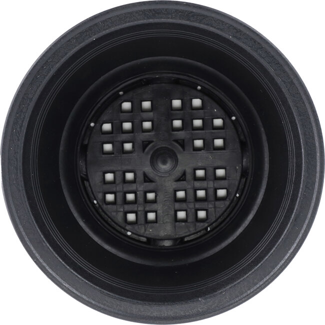 Pot à bonsaï rond en plastique noir - 160 x 160 x 75 mm