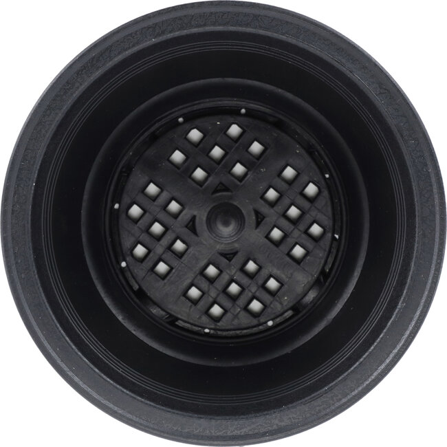 Maceta redonda de plástico negro para bonsái - 160 x 160 x 75 mm