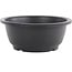 Vaso per bonsai rotondo in plastica nera - 200 x 200 x 85 mm