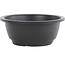 Vaso per bonsai rotondo in plastica nera - 200 x 200 x 85 mm