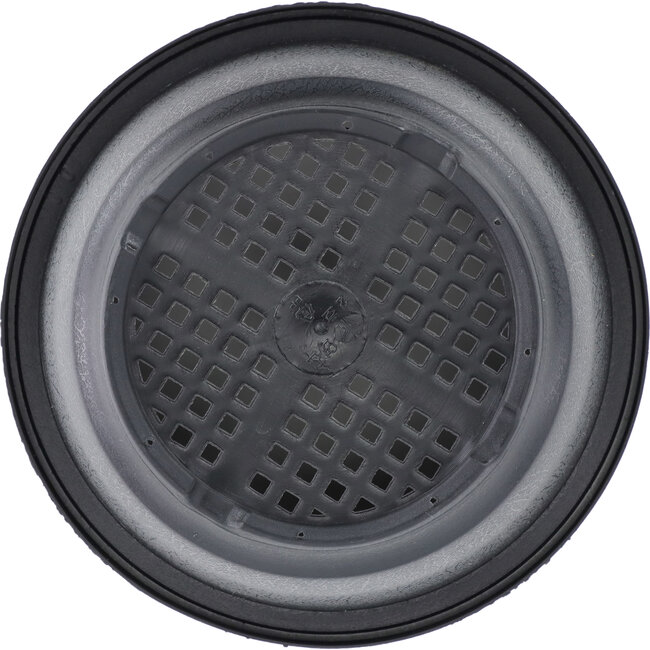 Pot à bonsaï rond en plastique noir - 200 x 200 x 85 mm