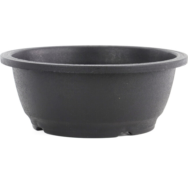 Vaso per bonsai rotondo in plastica nera - 230 x 230 x 95 mm