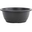 Vaso per bonsai rotondo in plastica nera - 230 x 230 x 95 mm