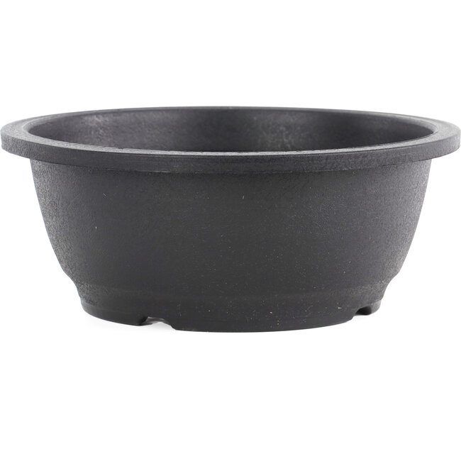 Round black plastic bonsai pot - 230 x 230 x 95 mm
