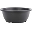 Vaso per bonsai rotondo in plastica nera - 230 x 230 x 95 mm