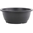 Vaso per bonsai rotondo in plastica nera - 230 x 230 x 95 mm