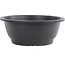 Round black plastic bonsai pot - 265 x 265 x 105 mm