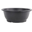 Round black plastic bonsai pot - 265 x 265 x 105 mm