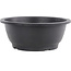 Vaso per bonsai rotondo in plastica nera - 265 x 265 x 105 mm