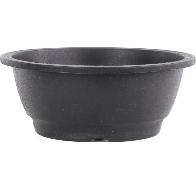 Pot à bonsaï rond en plastique noir - 265 x 265 x 105 mm