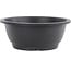 Vaso per bonsai rotondo in plastica nera - 265 x 265 x 105 mm