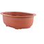 Vaso bonsai ovale in plastica color terracotta - 255 x 180 x 80 mm