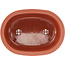 Oval plastic bonsai pot  in terracotta color - 255 x 180 x 80 mm