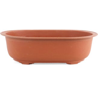 Pot en plastique ovale de 315 mm de couleur terre cuite