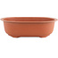 315 mm oval plastic pot in terracotta color