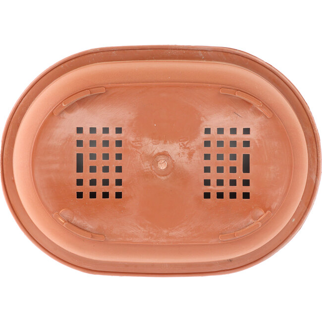 Ovale kunststof bonsaipot in terracotta kleur - 315 x 230 x 100 mm