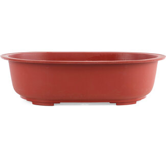 Pot en plastique ovale de 450 mm de couleur terre cuite