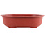 Oval plastic bonsai pot  in terracotta color - 450 x 310 x 130 mm